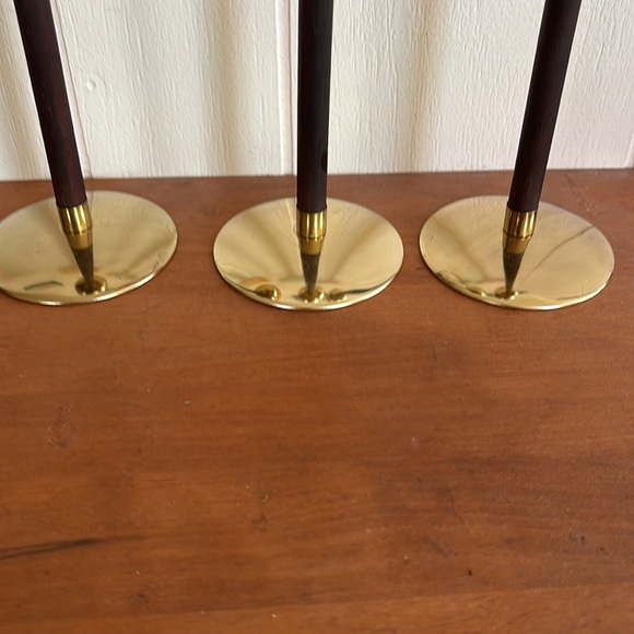 Mid Century Modern vintage Christmas candle holders - Picture 4 of 5